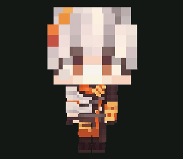 技术管理 Xiaohei_luo 的 Minecraft 像素角色形象